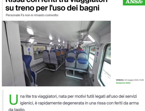 UGL Veneto: violenza a bordo del treno DBR veneto, lavoratori e viaggiatori ancora esposti a gravi rischi
